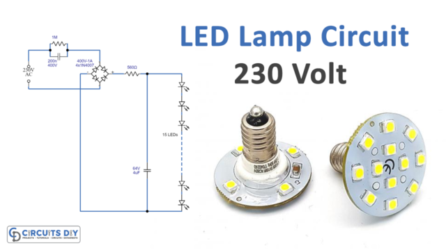 230 Volt LED Lamp Circuit
