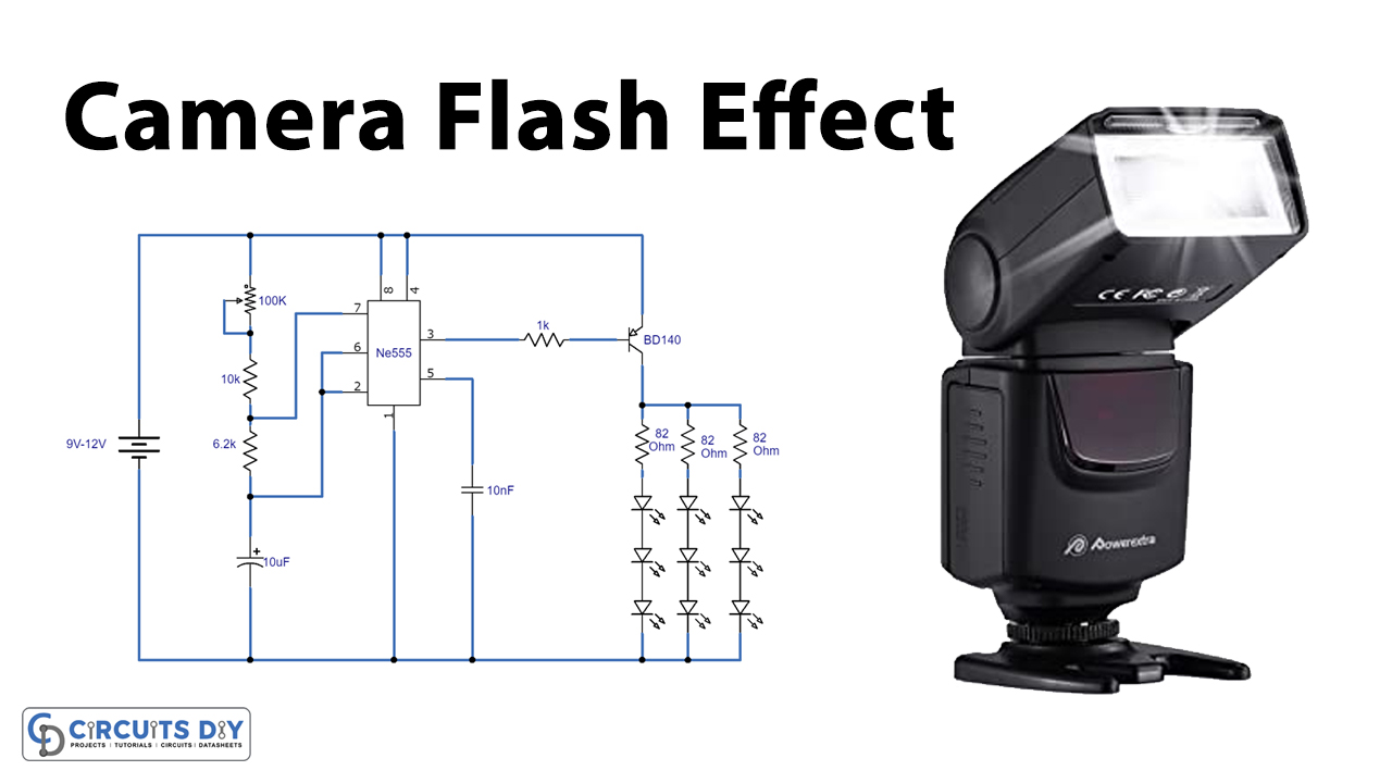 Camera Flash Effect Using 555 IC