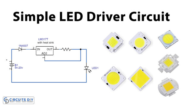 LED-Driver-Circuit-using-LM317-Voltage-Regulator