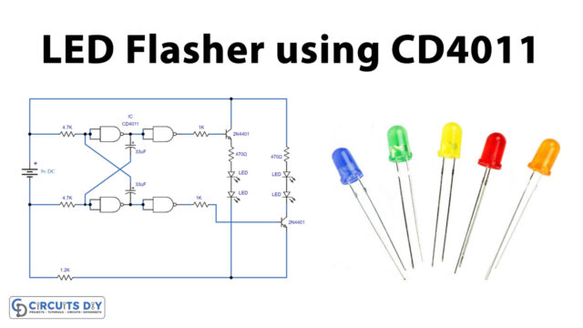 LED-Flasher-Using-CD4011-IC