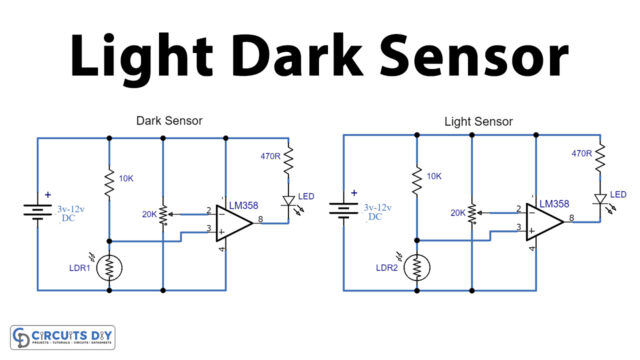 Light-Dark-Sensor-Using-LM358-IC