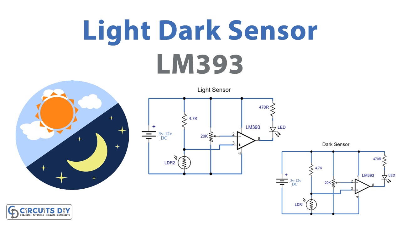 Light Dark Sensor Using LM393N