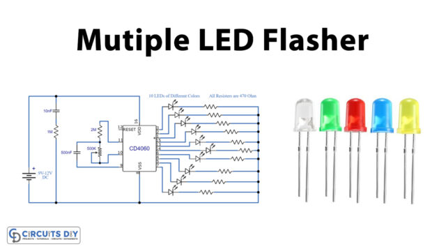Multiple-Timing-LED-Flasher-using-CD4060-IC