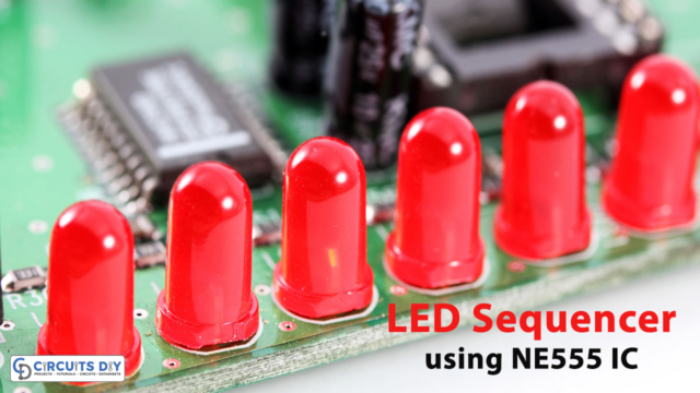 Running LEDs LED Sequencer Using 555 timer IC