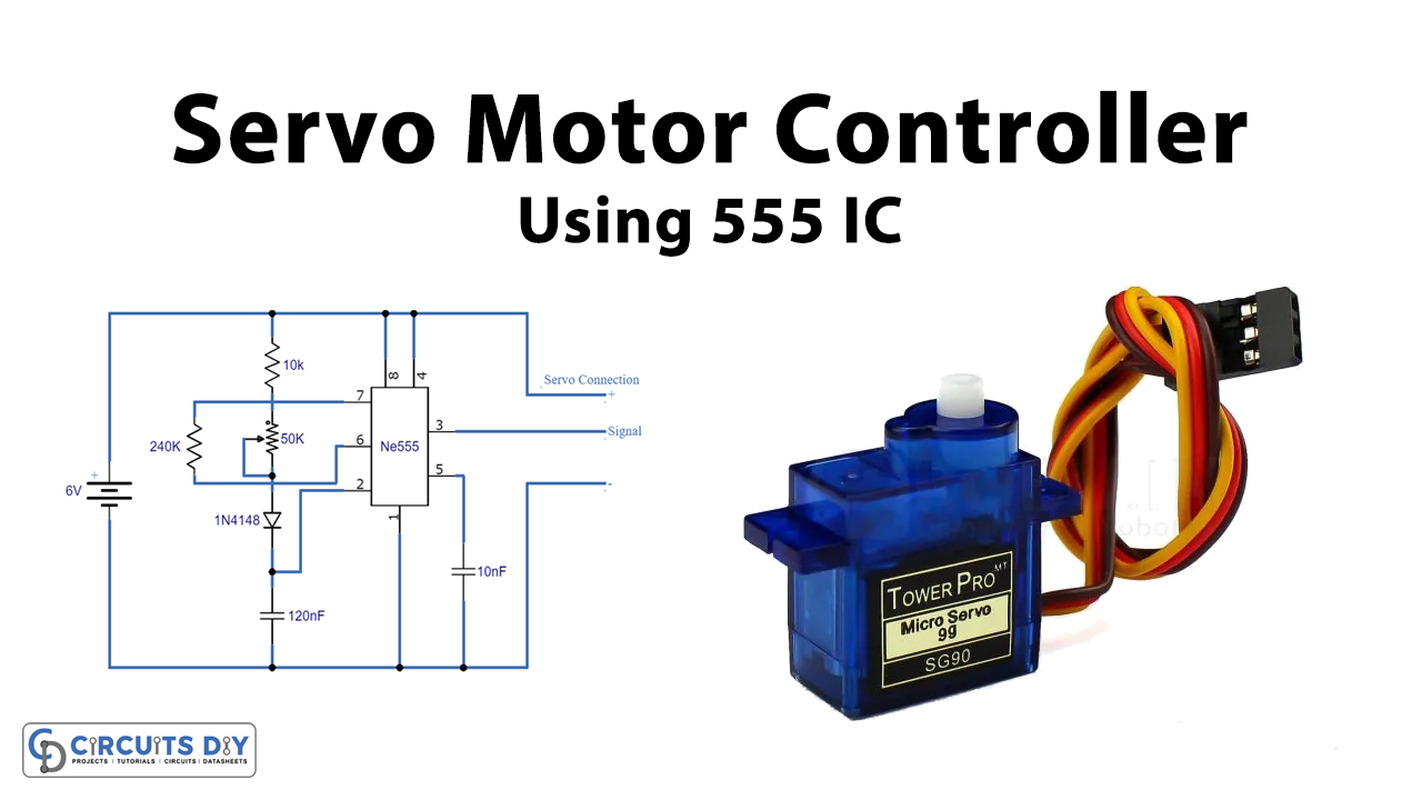 Servo Motor Driver Circuit 555 Timer