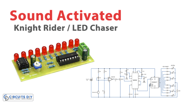 Sound Activated Knight Rider LED Chaser