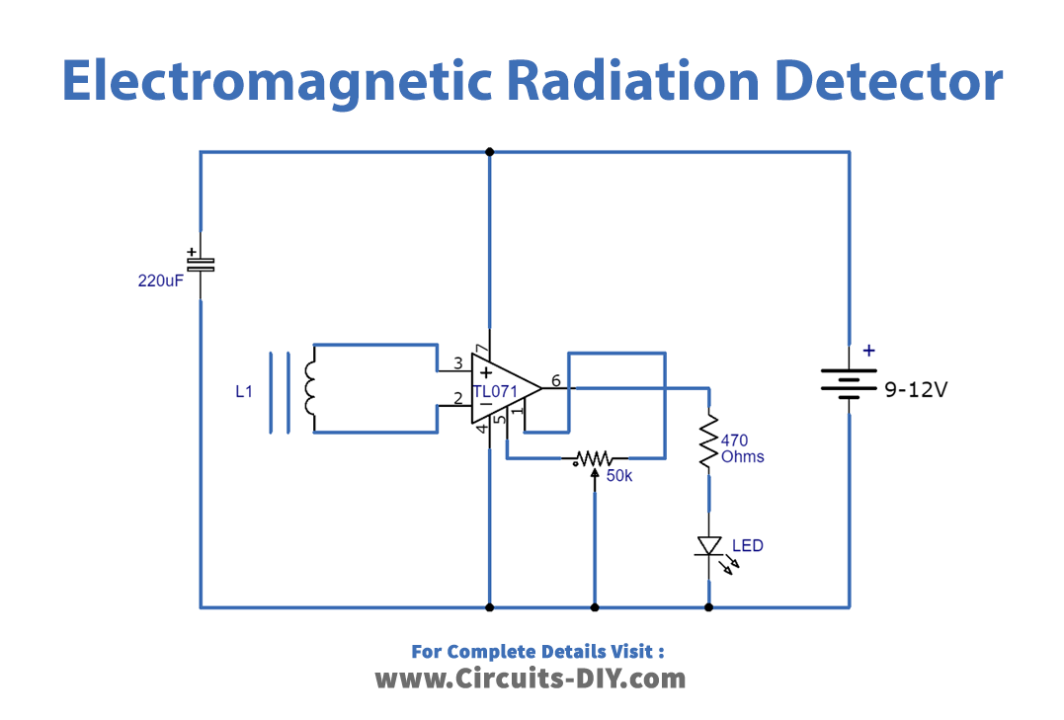 Simple Radiation Detector using TL071