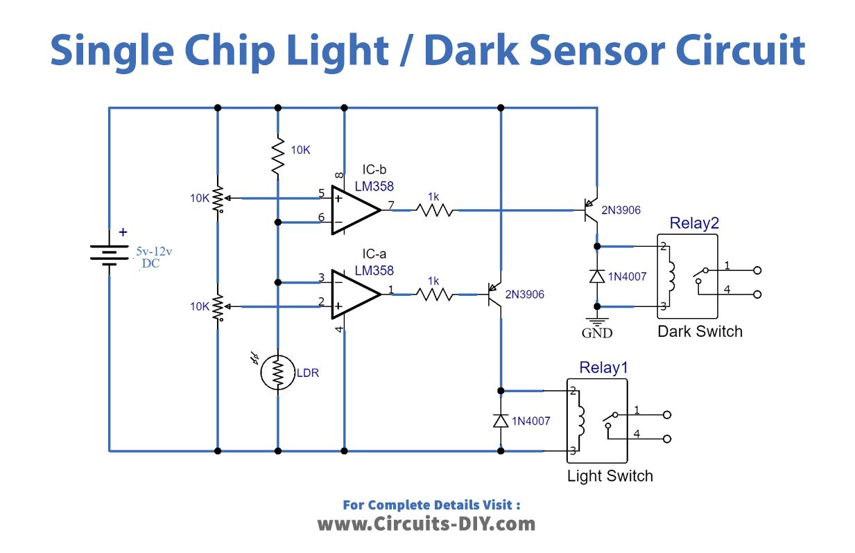 light dark sensor circuit