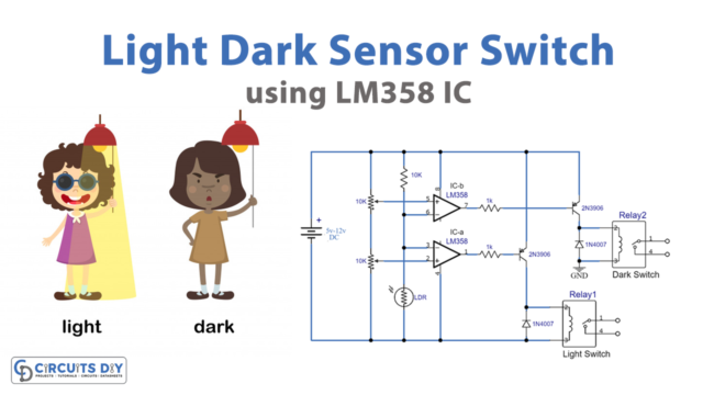 light dark sensor switch lm358