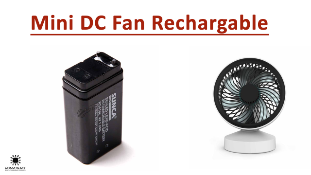 mini dc fan rechargeable