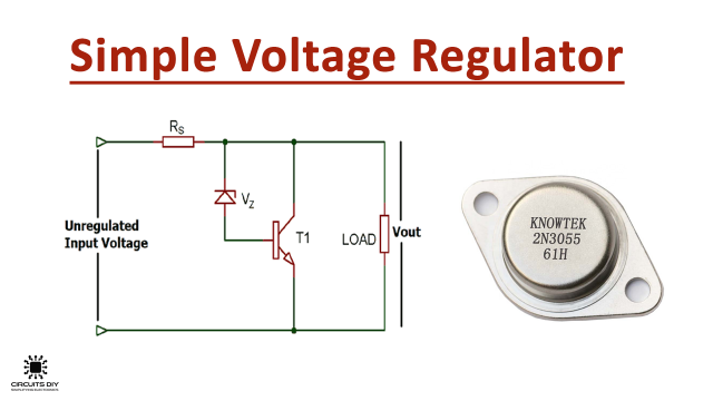 simple voltage regulator 2n3055