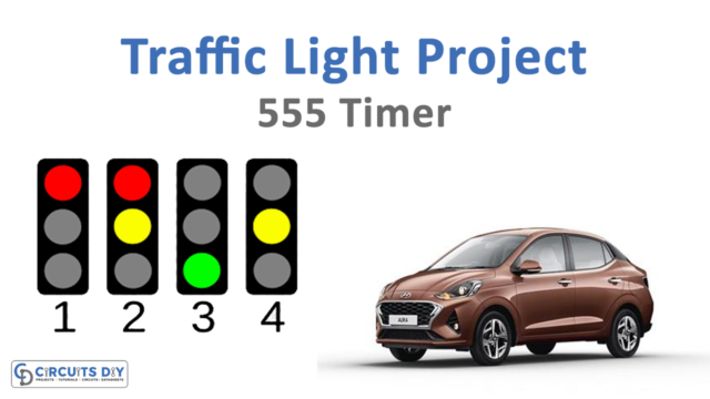 traffic light project using 555 timer