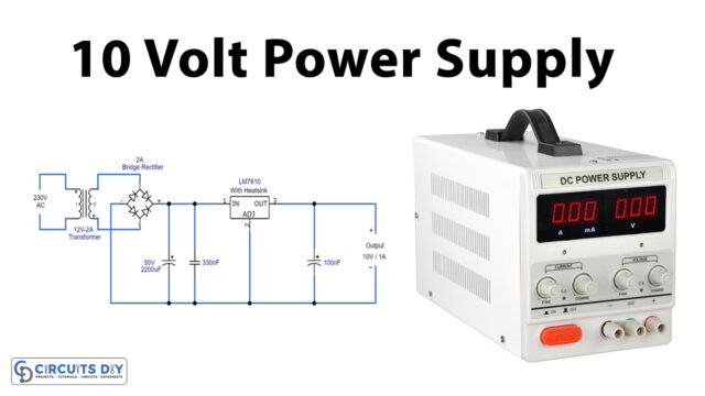 10-Volt-Power-Supply-Using-LM7810-IC
