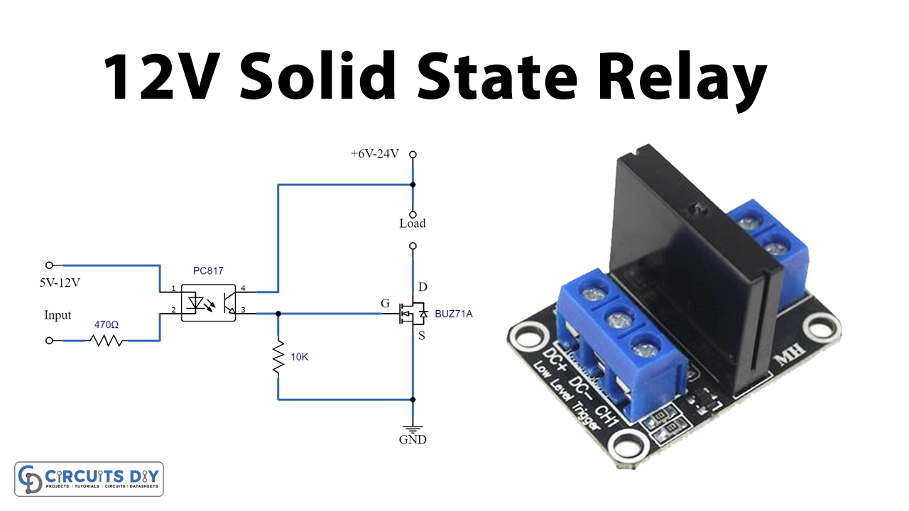 12-Volt-DC-Solid-State-Relay-using-BUZ71A