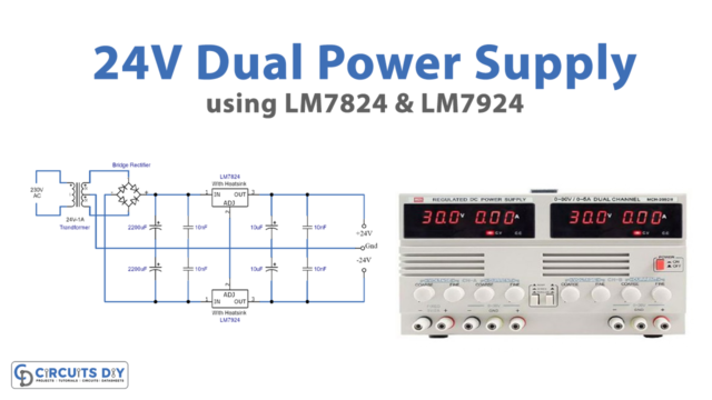 24V Dual Power Supply Regulated