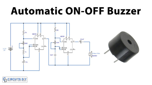 Automatic-ON-OFF-Buzzer-Using-NE555-Precision-Timer-IC