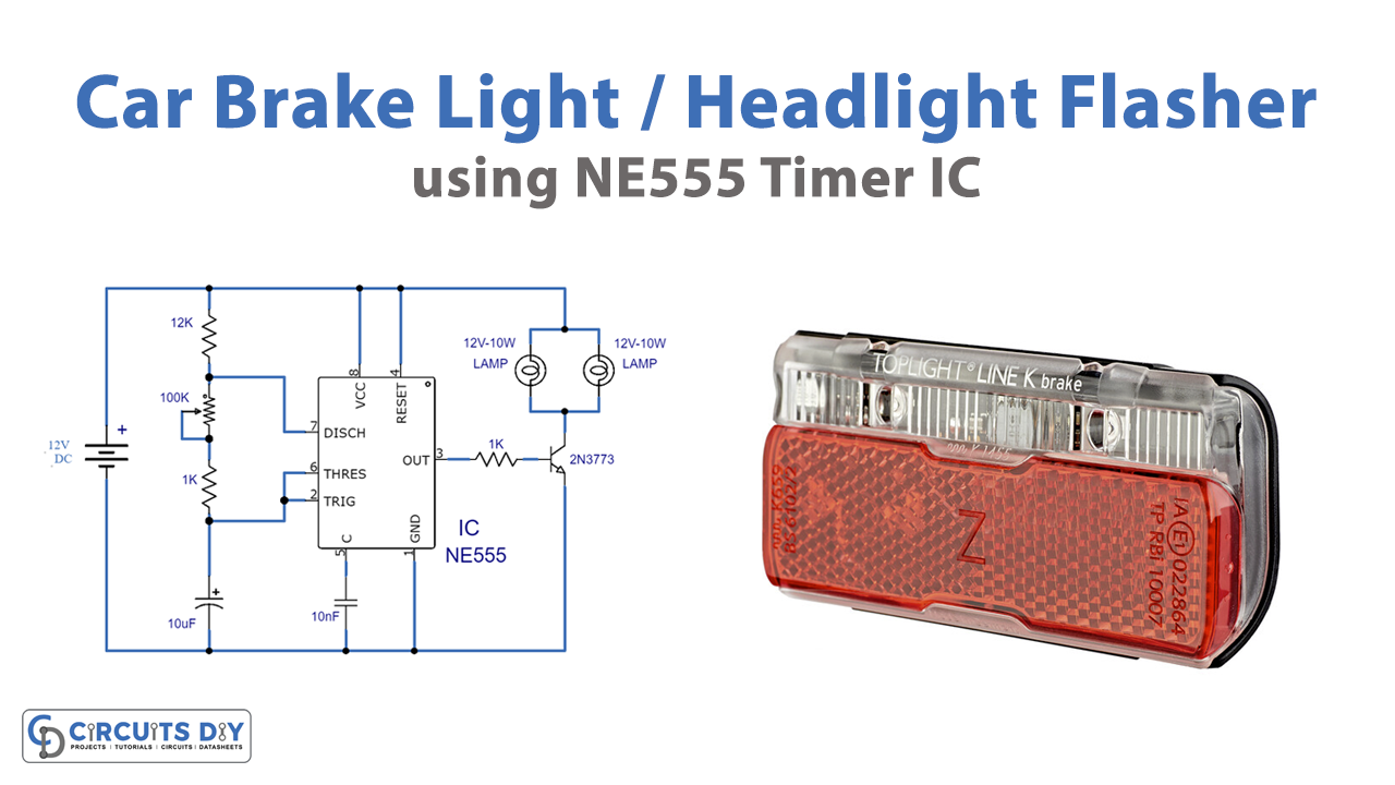 Car Brake Light Or Headlight Flasher
