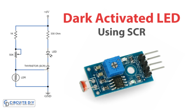 Dark Activated LED Using SCR