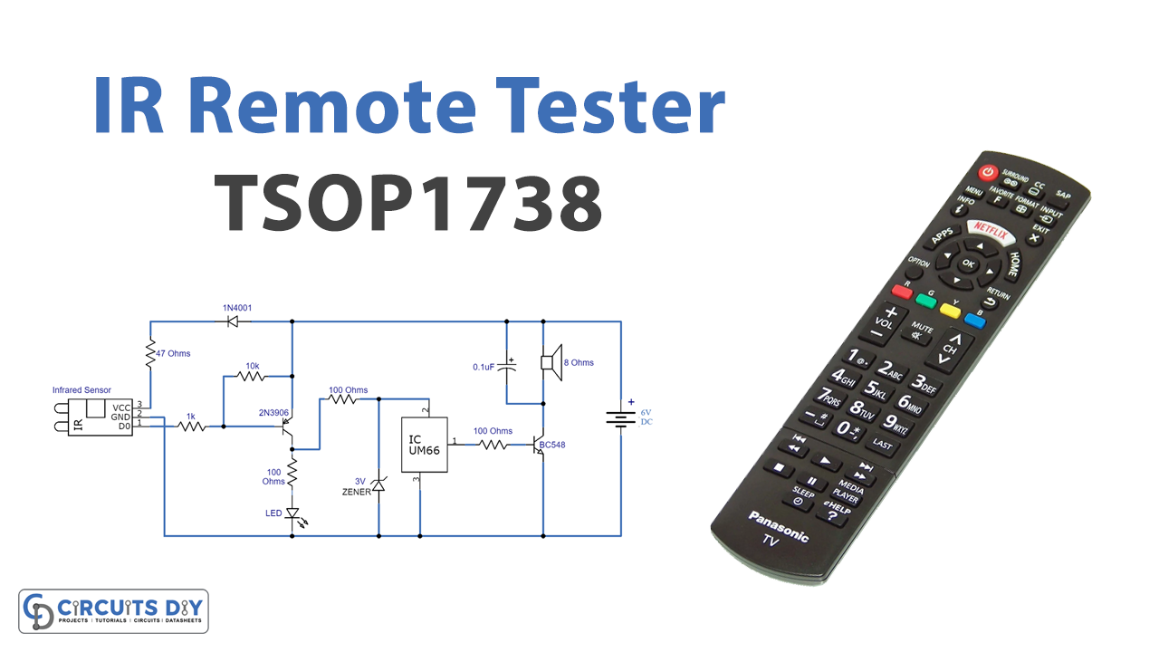 IR Remote Tester with Alarm using TSOP1738