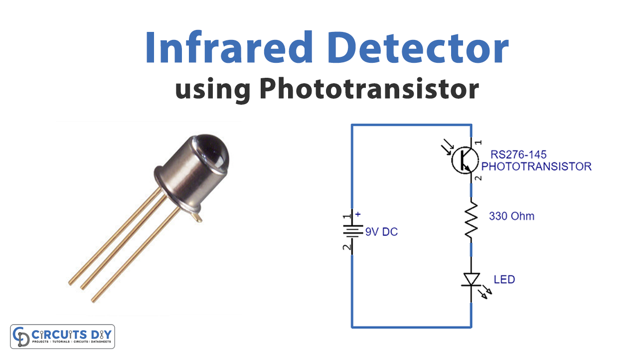 Infrared Detector Circuit using Phototransistor