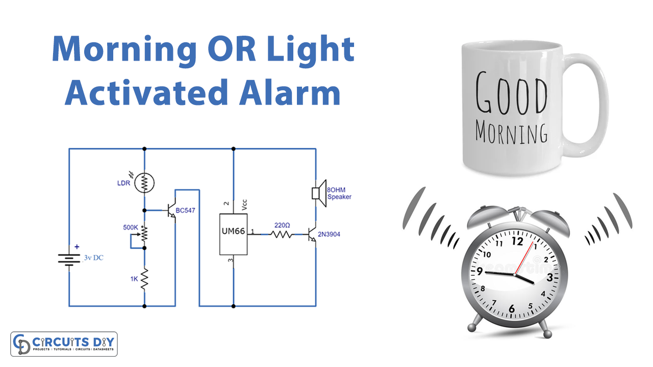 Morning Or Light Activated Alarm using UM66 IC