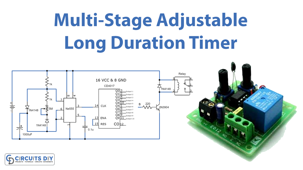 Multi Stage Adjustable Long Duration Timer