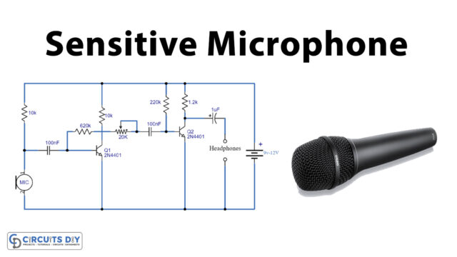 Sensitive-Microphone-Circuit-using-2N4401-Transistor