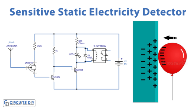 Sensitive Static Electricity Detector Switch