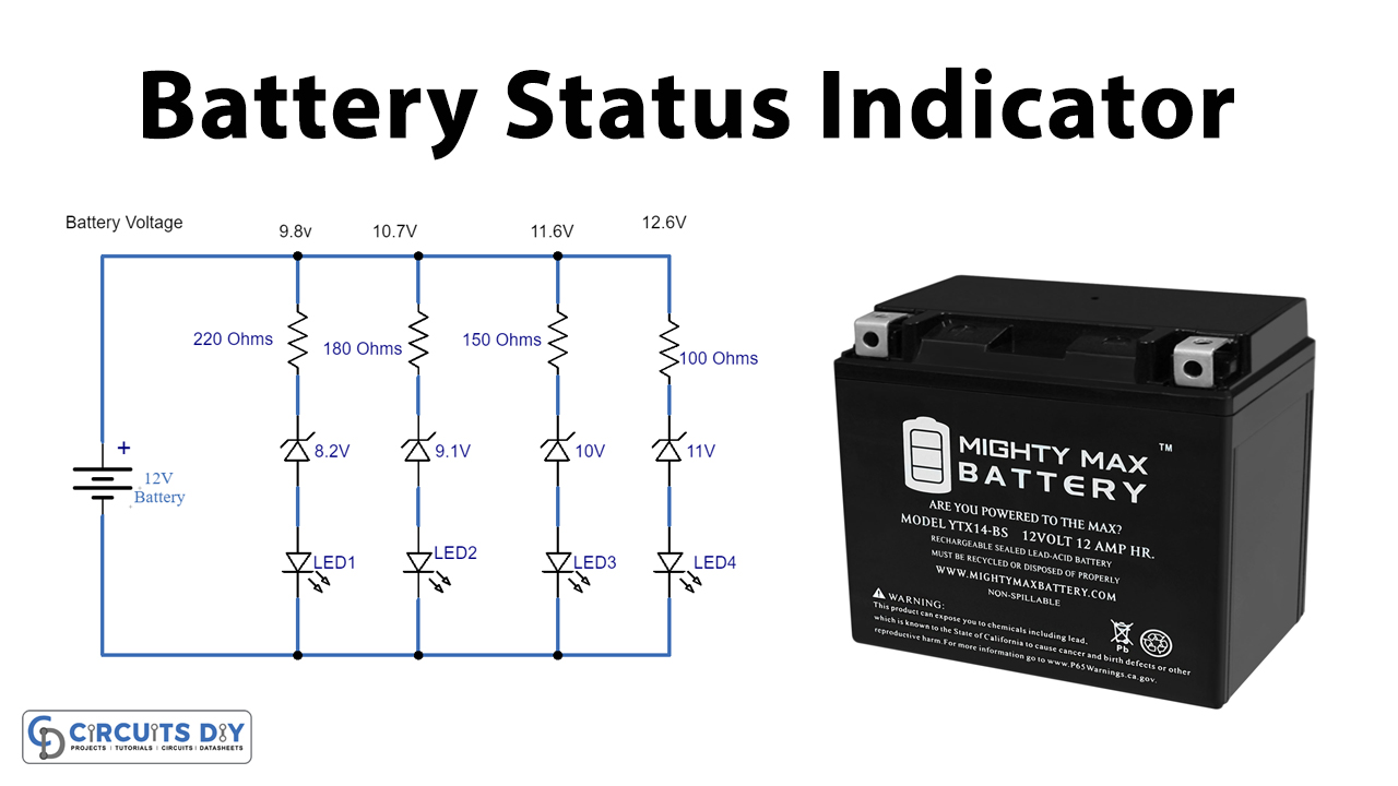 Simple-12V-Battery-Status-Indicator