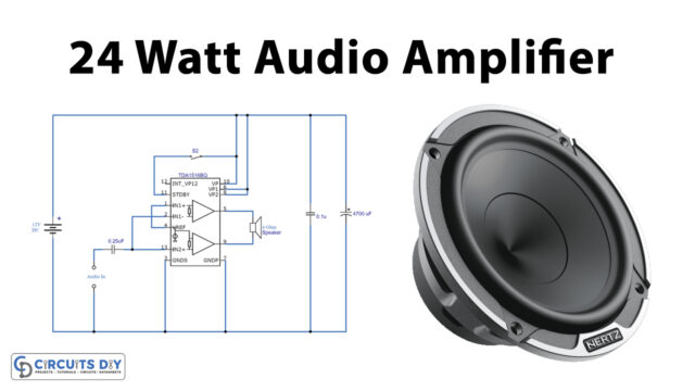 Simple-24W-12V-Audio-Amplifier-Using-TDA1516BQ-IC