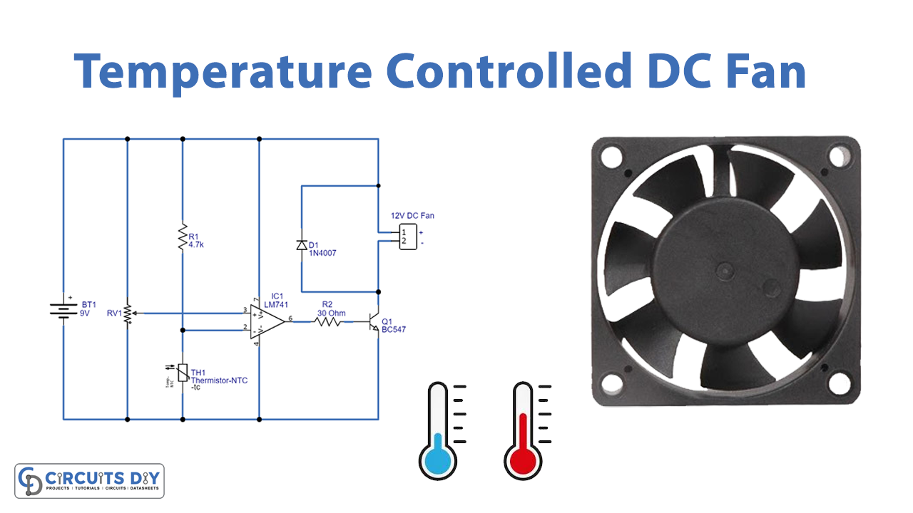 vejspærring Disciplin Sammentræf Simple Temperature Controlled DC Fan