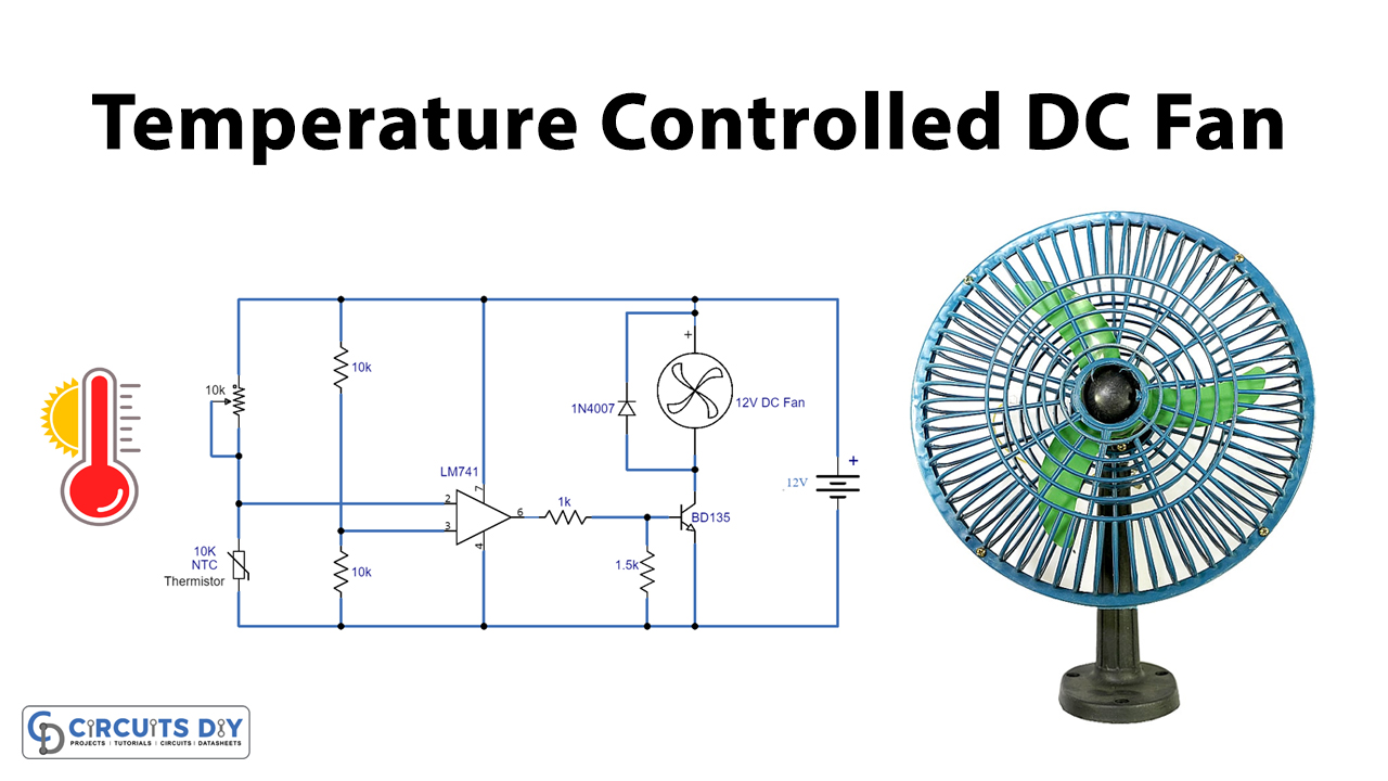 Blinke Løsne Markeret Temperature Controlled Fan using LM741 IC