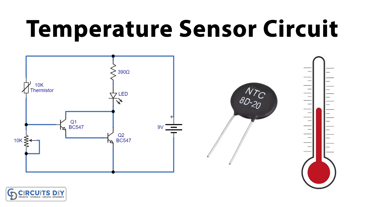 Temperature Sensor Circuit using Thermistor