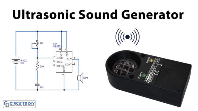Ultrasonic-Sound-Generator-using-555-Timer