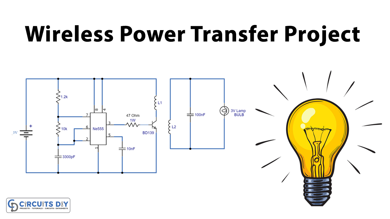 Wireless Power Transfer Project using 555 Timer