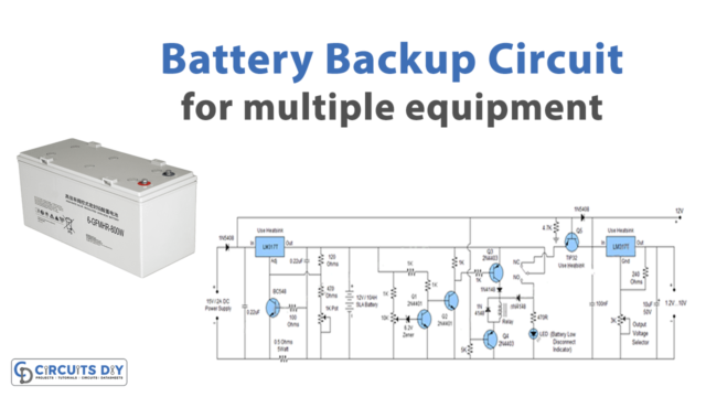 battery backup circuit for Multiple Equipments
