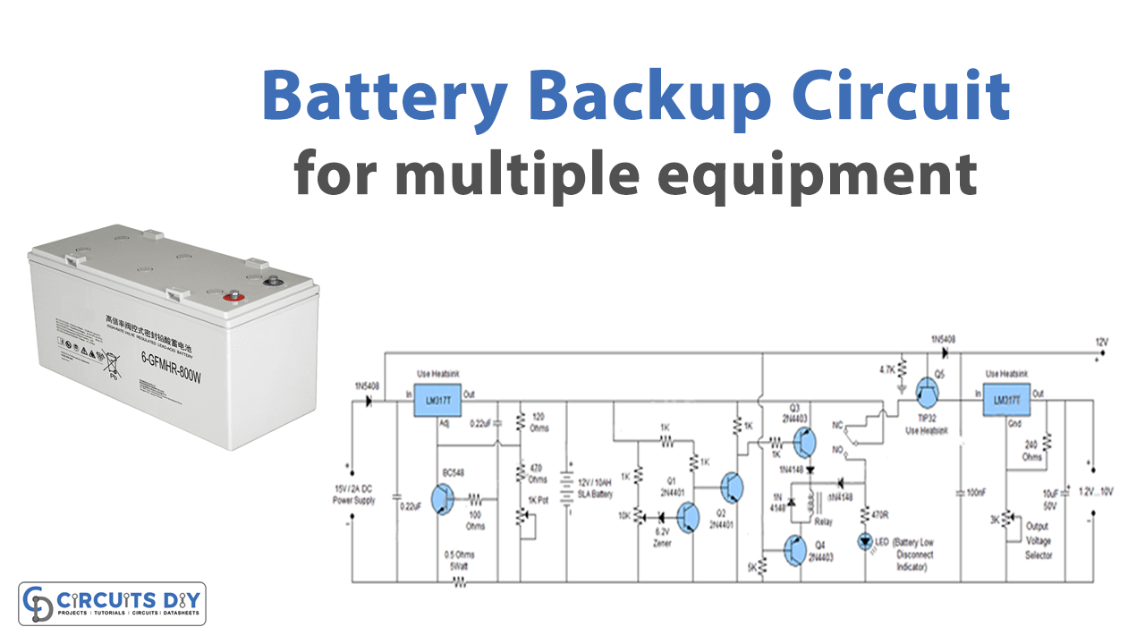 Battery Backup For Multiple Equipments