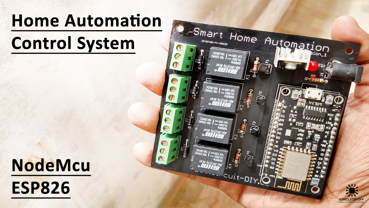 Smart Home Automation System using NodeMcu ESP8266