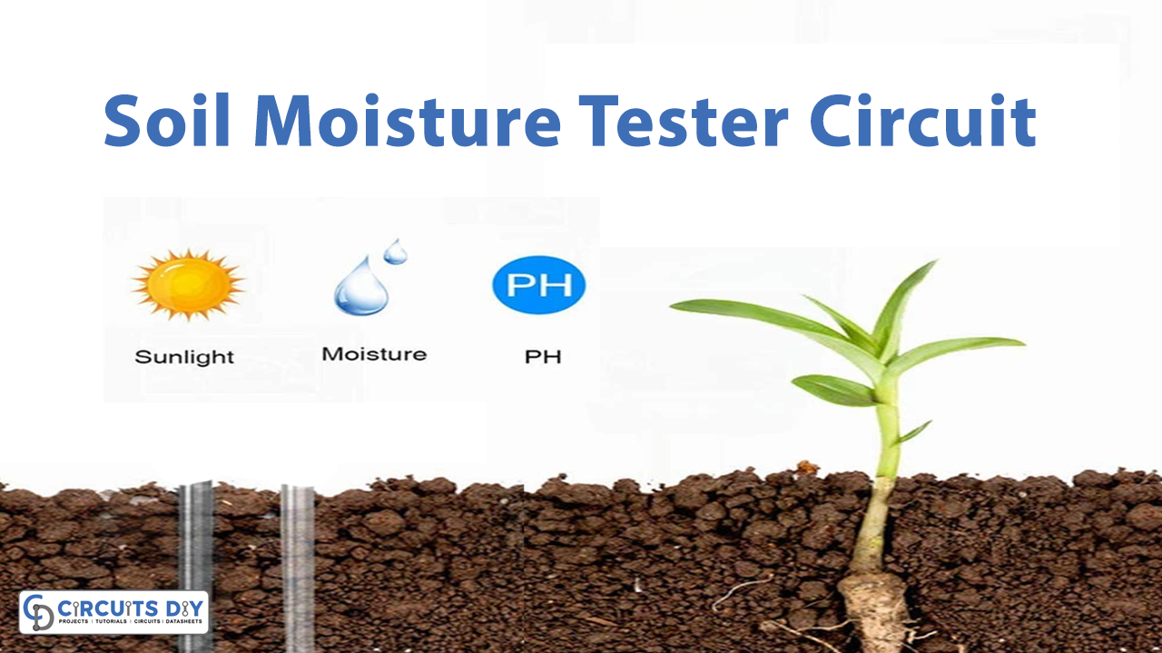 soil moisture tester circuit