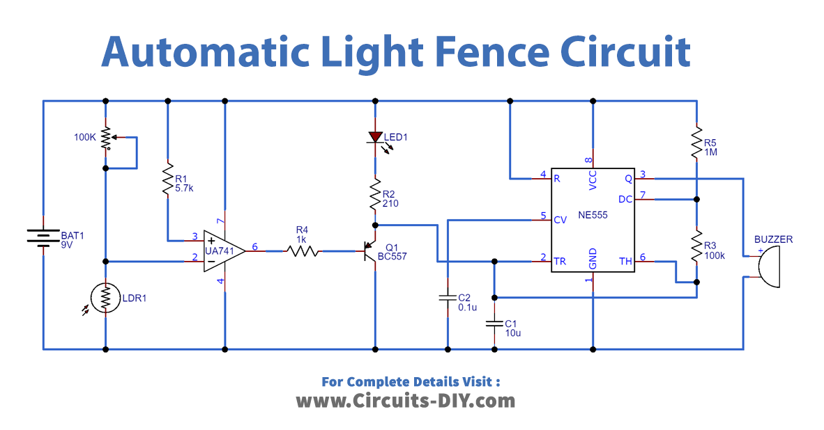 Automatic Light Fence Circuit_Diagram-Schematic