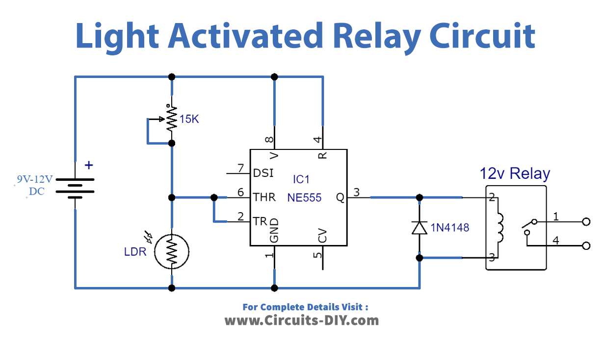 Light Activated Relay Circuits