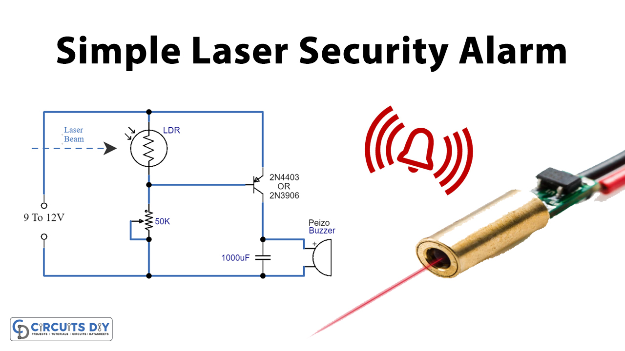 verkrachting filter Efficiënt Simple Laser Security Alarm Using LDR