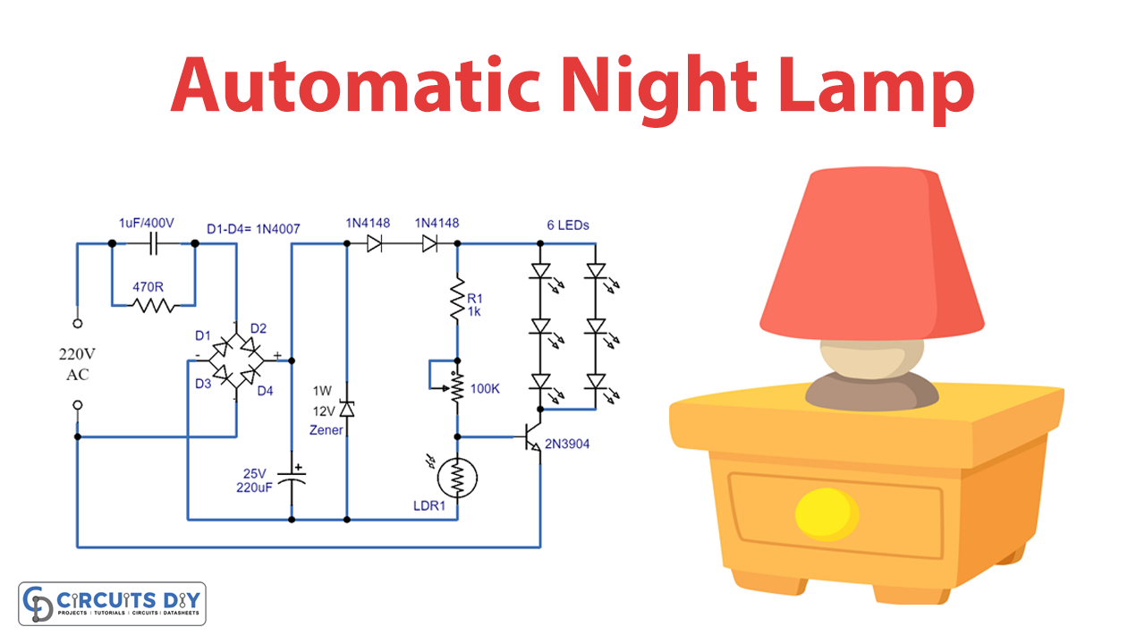 Automatic shop night lamp