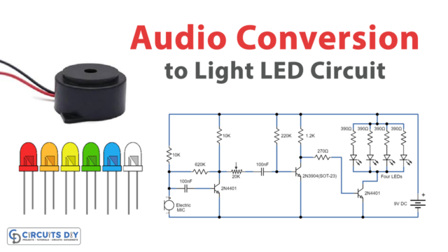 Audio Conversion to Light LED Circuit