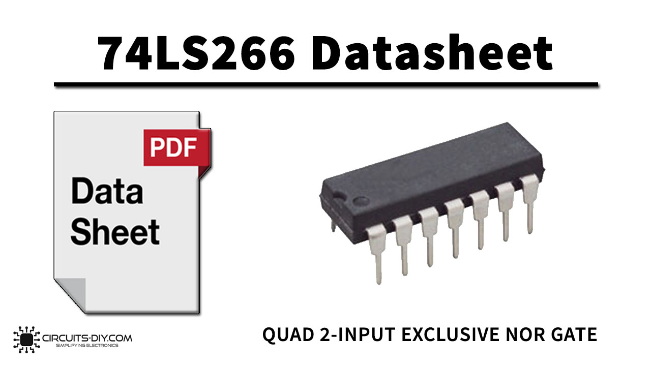 74LS266 Exclusive NOR (XNOR) gate IC With Open Collector Outputs