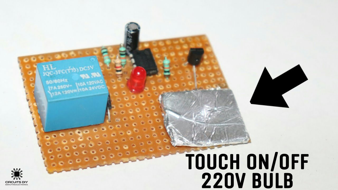 Latching Touch Switch For Controlling AC Appliances