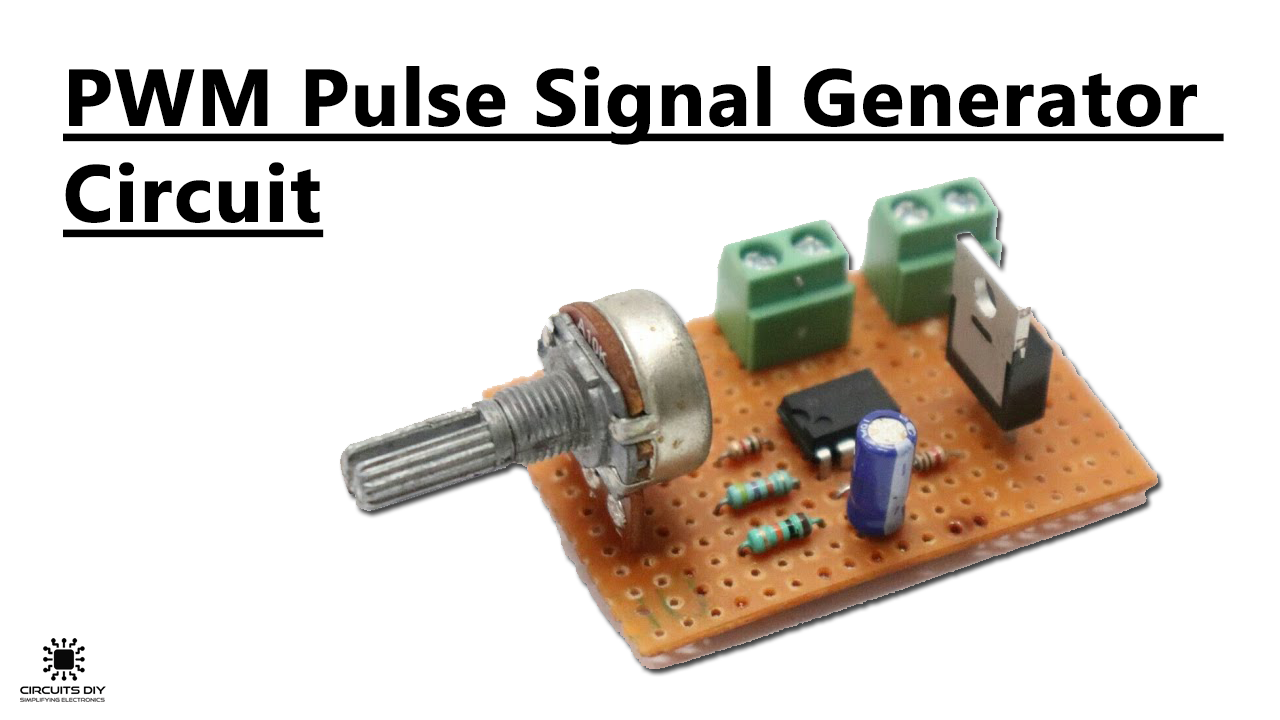 PWM Pulse Signal Generator Circuit Using LM358 Op-Amp IC