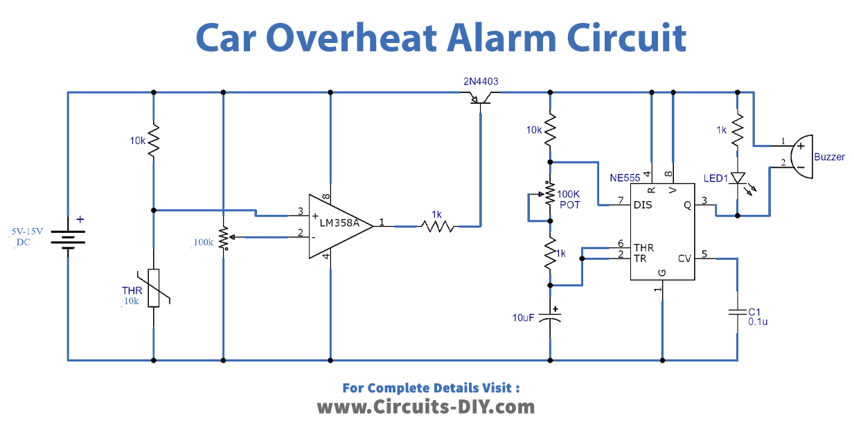 car-overheat-alarm-circuit