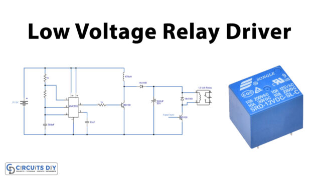 Low-Voltage-12V-Relay-Driver-Using-LMC-555-Timer-IC