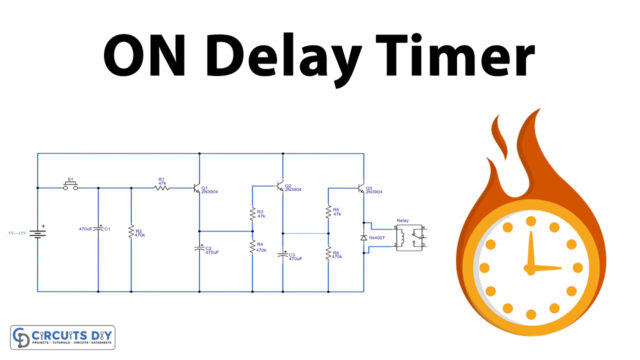 On-Delay-Timer-Circuit-using-Three-2N3904-NPN-Transistors